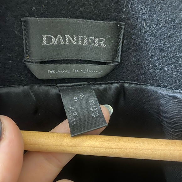 Leather wool coat - Picture 3 of 3